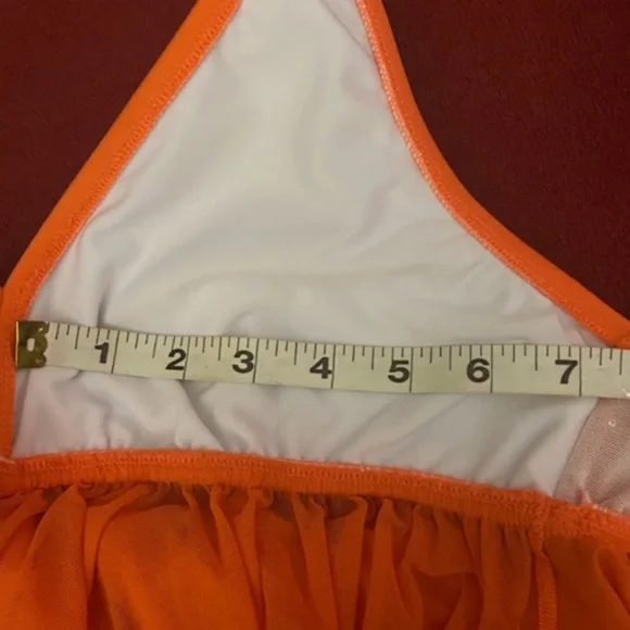 Venus Vintage HalterTop Swimwear Handkerchief Fairycore Coquette Beach Size 8 - Picture 7 of 7